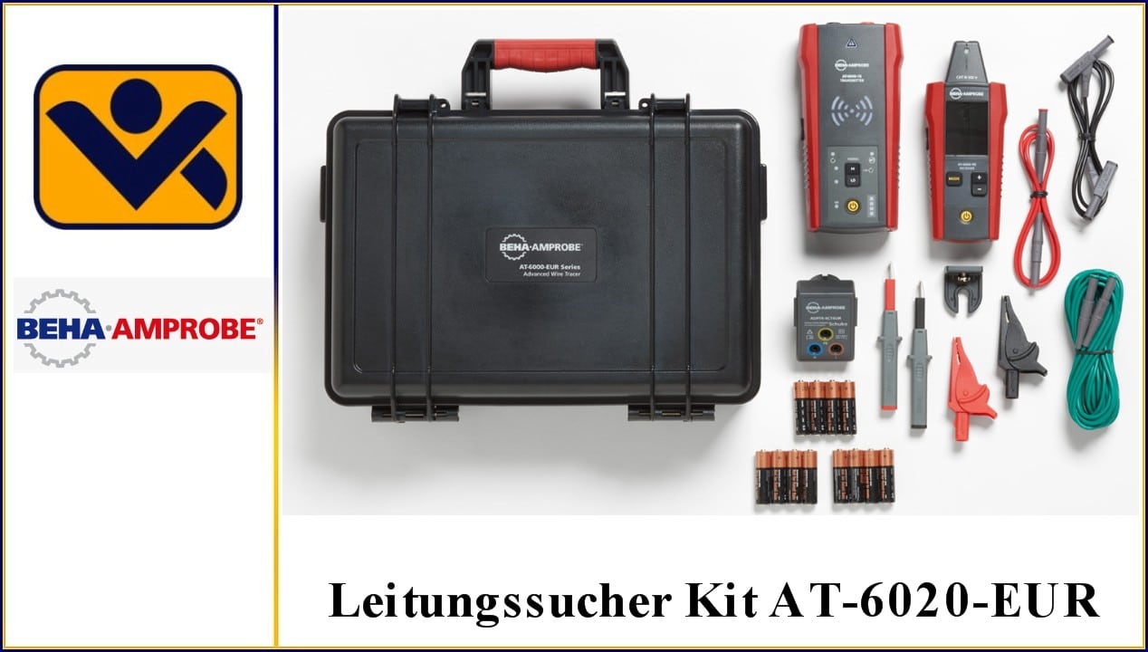 Leitungssucher Kit AT-6020-EUR,Artikel Nr. 4868002, Empfaenger AT-6000-RE, Sender AT-6000-TE,TL-7000-EUR,ADPTR-SCT-EUR -CH, CC-6000, iv-krause, Beha Amprobe