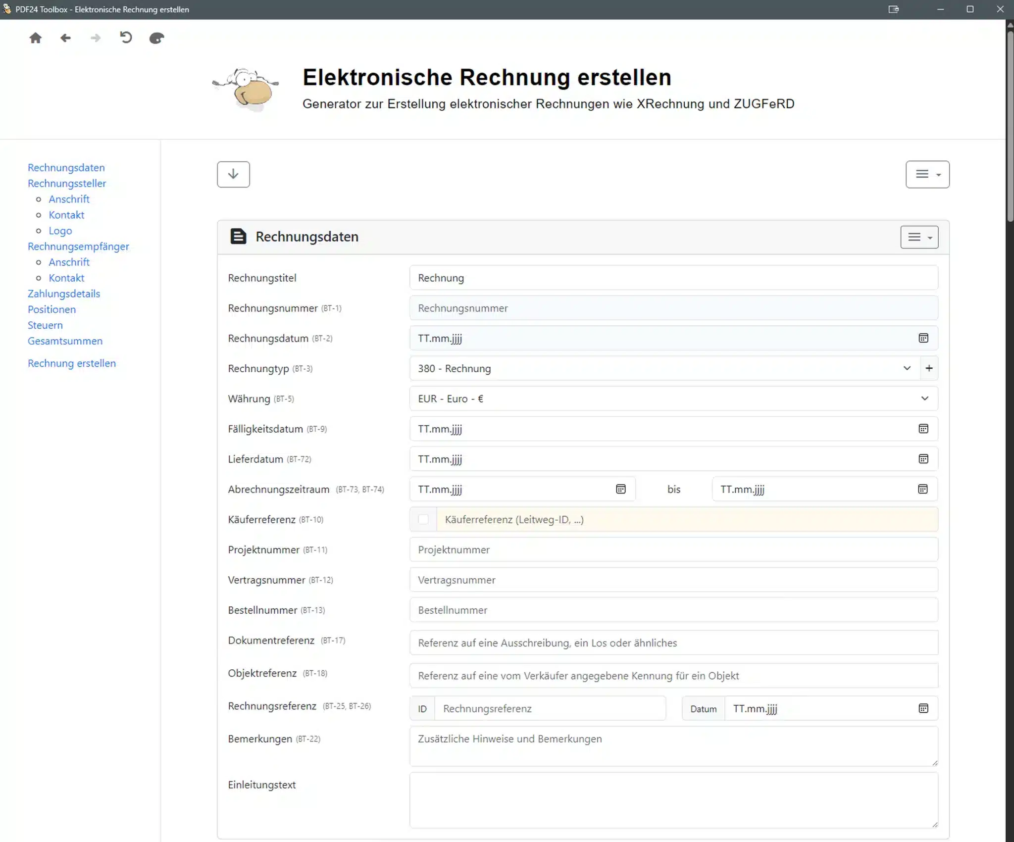 E RechnungPDF24 1