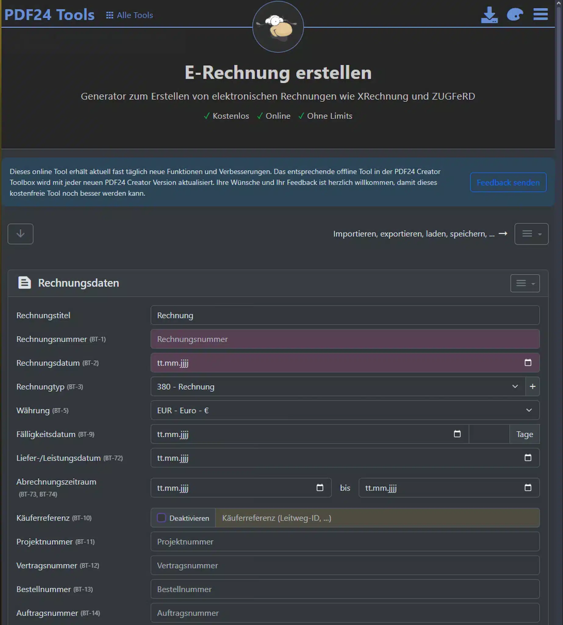 E RechnungPDF24 2