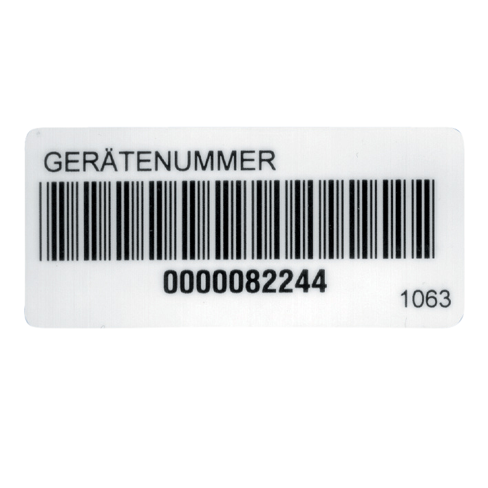 Barcode-Aufkleber 1063D