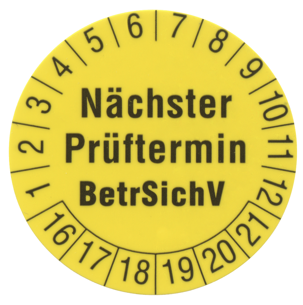 Prüfetiketten rund 1238D/1239D