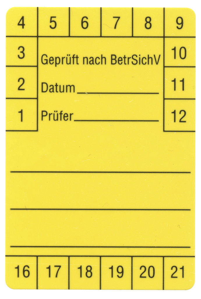 1280D Prüfetiketten