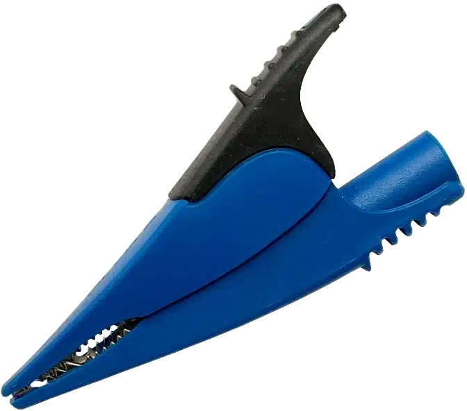 AC285 große Krokodilklemme, blau